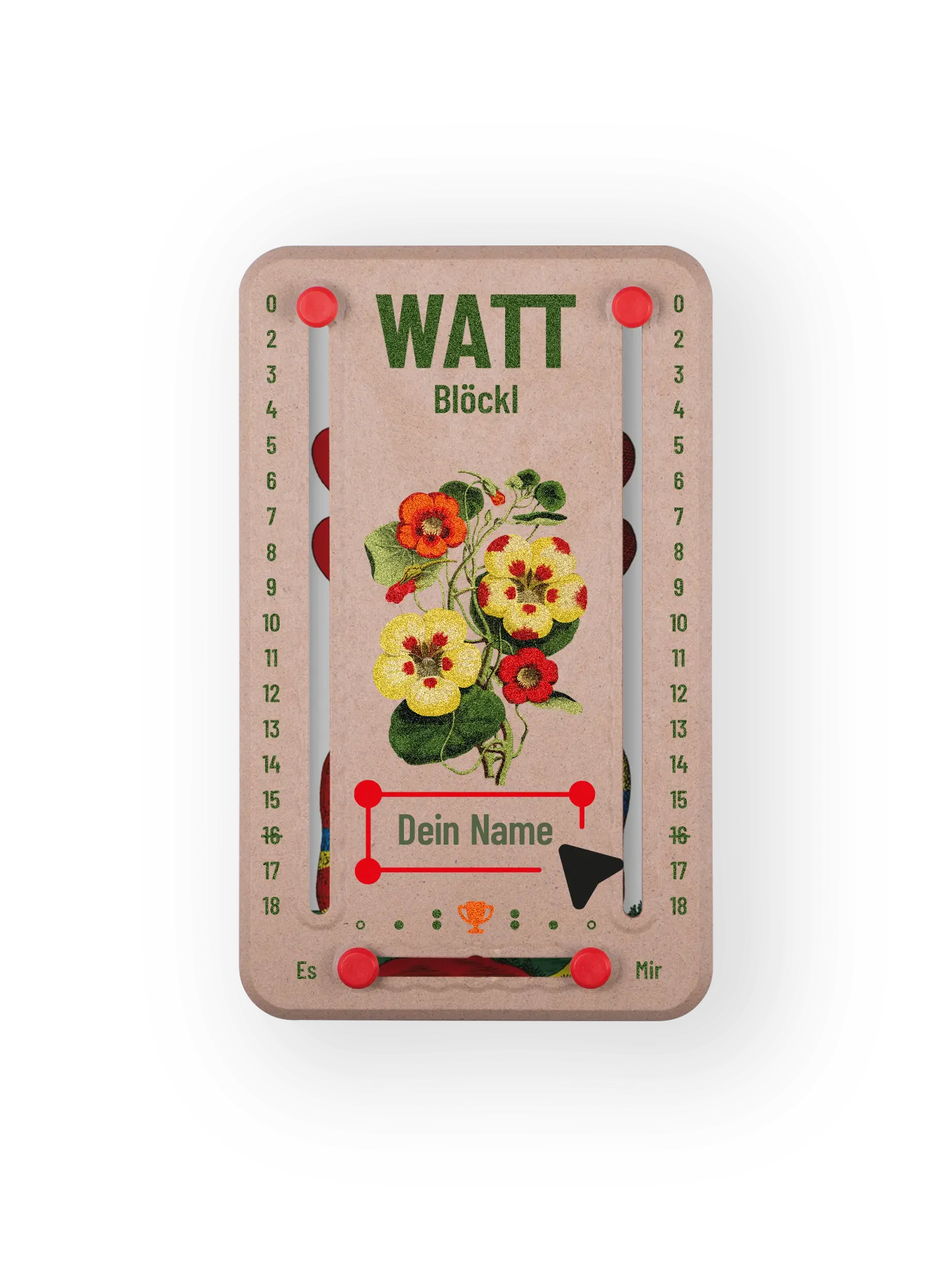 Erstelle dein personalisiertes Wattblöckl mit Name.